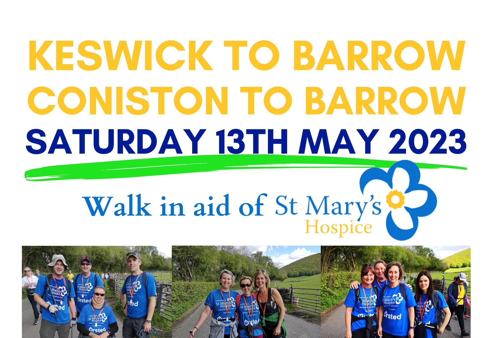 Join our Keswick to Barrow Team! St Marys Hospice