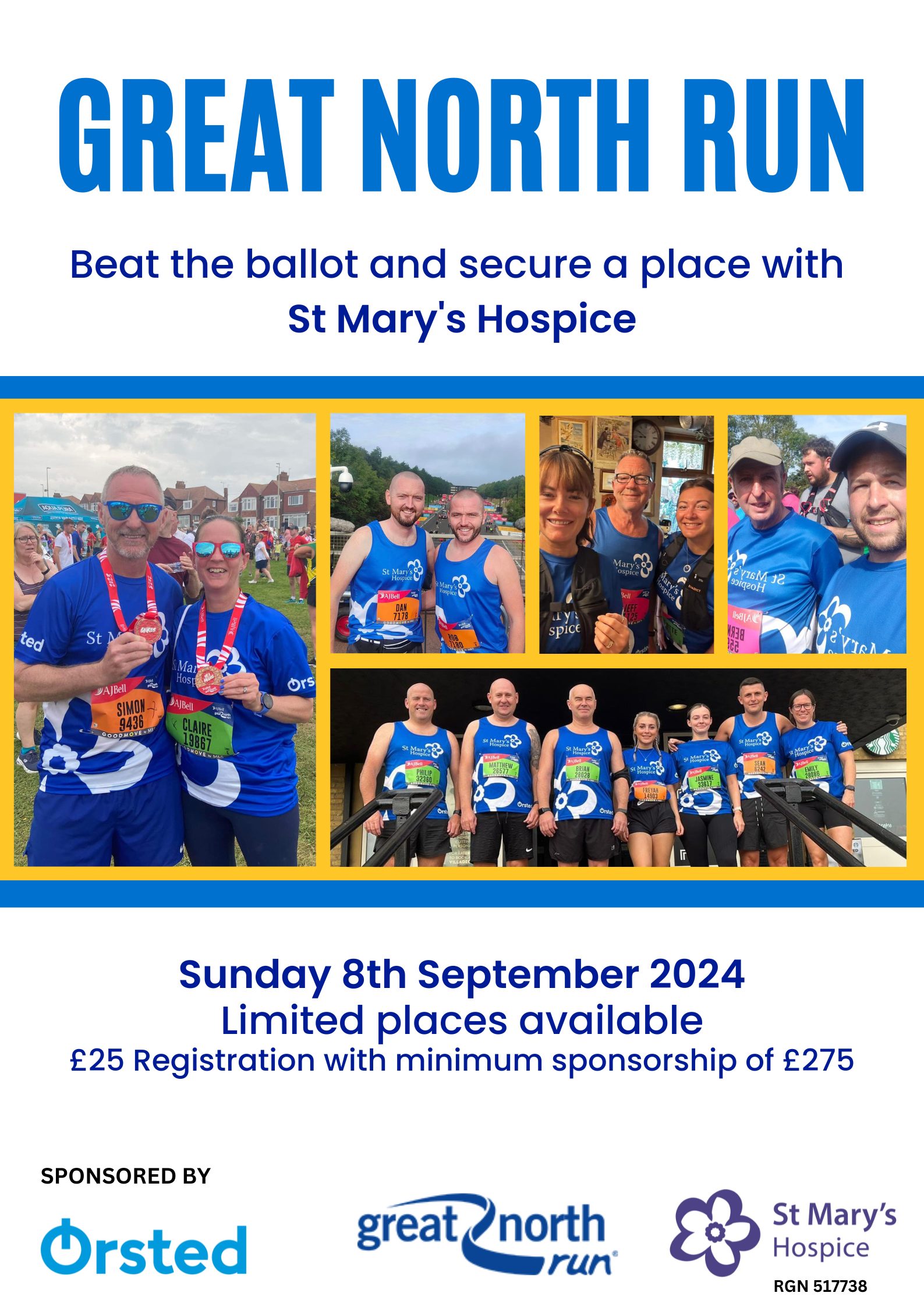 Great North Run 2024 St Marys Hospice