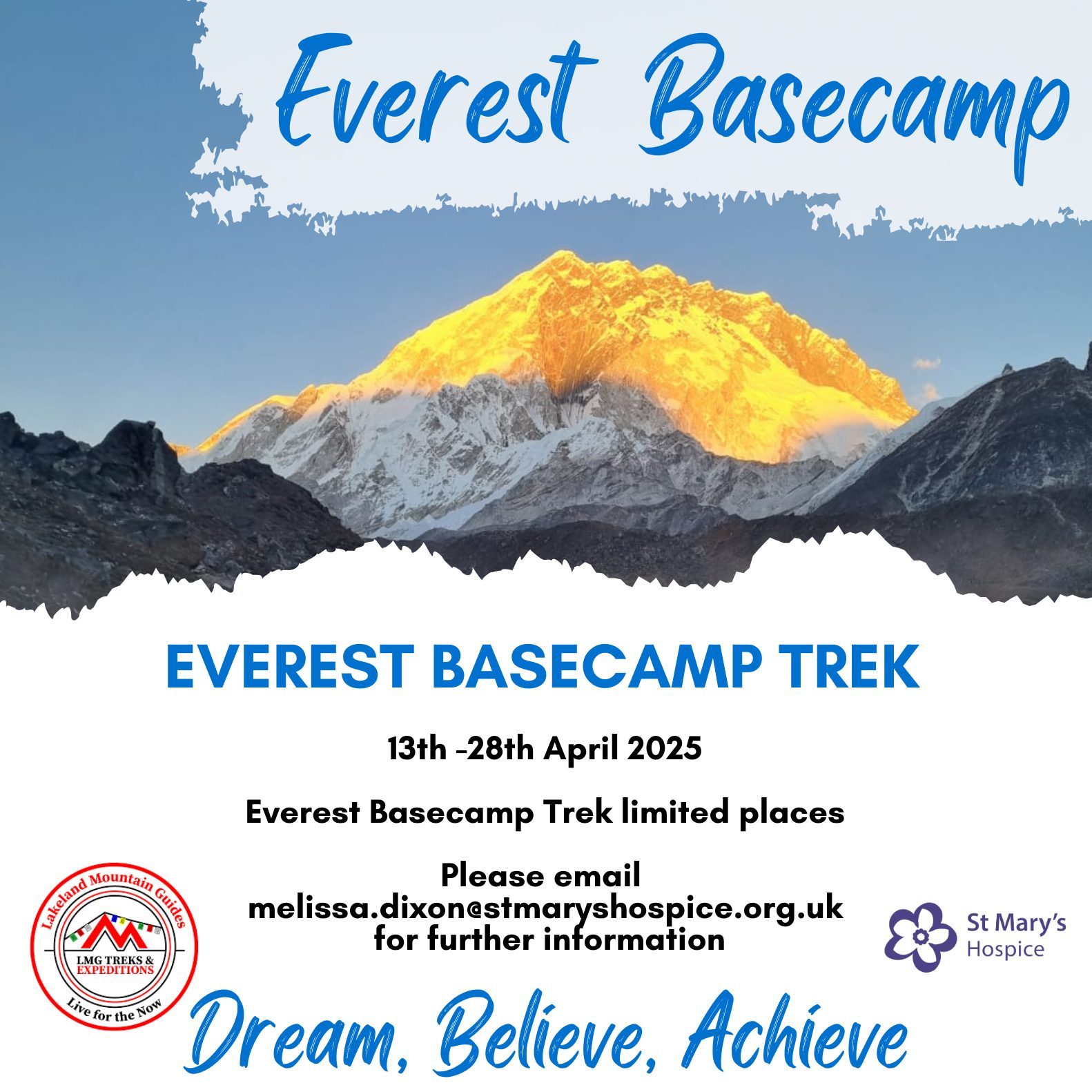 Everest Basecamp 2025 St Marys Hospice