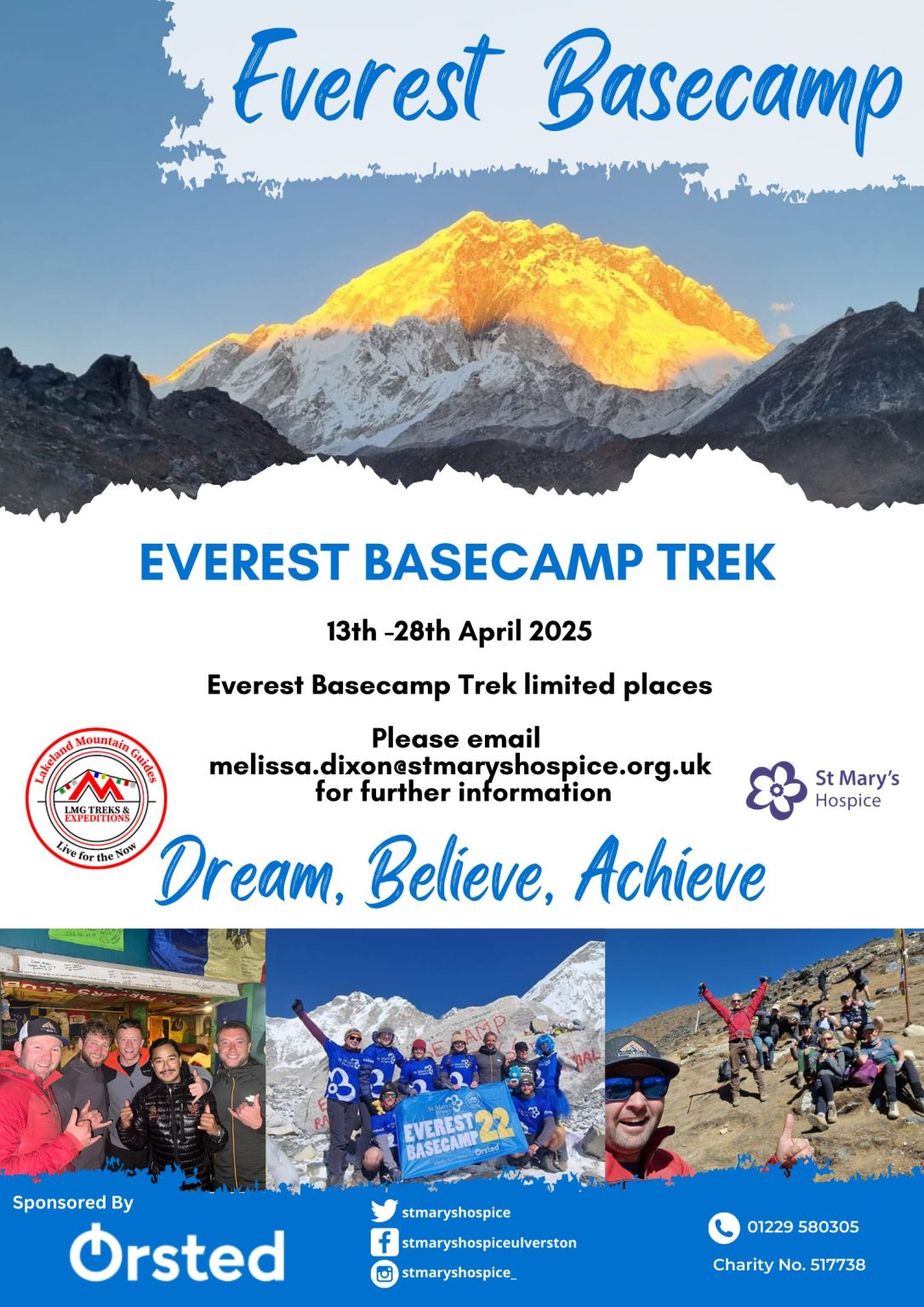 Everest Basecamp 2025 St Marys Hospice